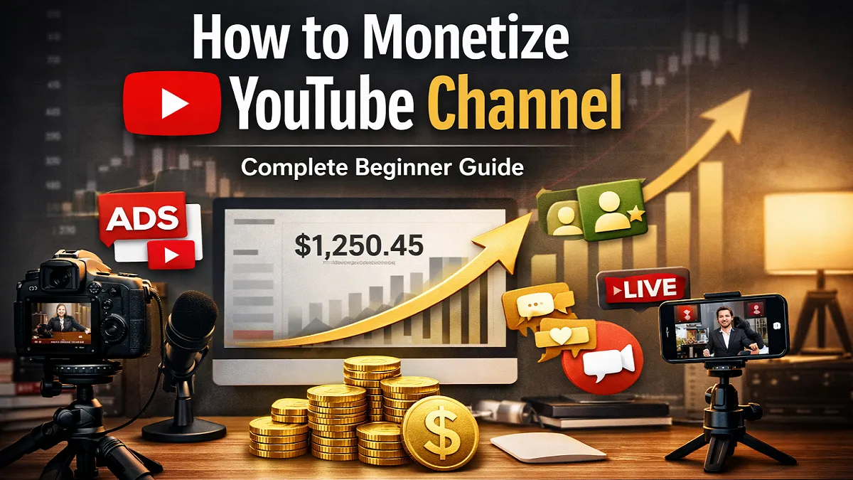 How to Monetize YouTube Channel: Complete Beginner Guide