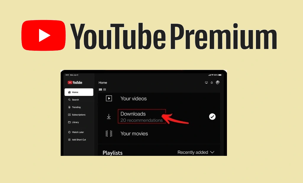Manage Downloaded Videos on YouTube