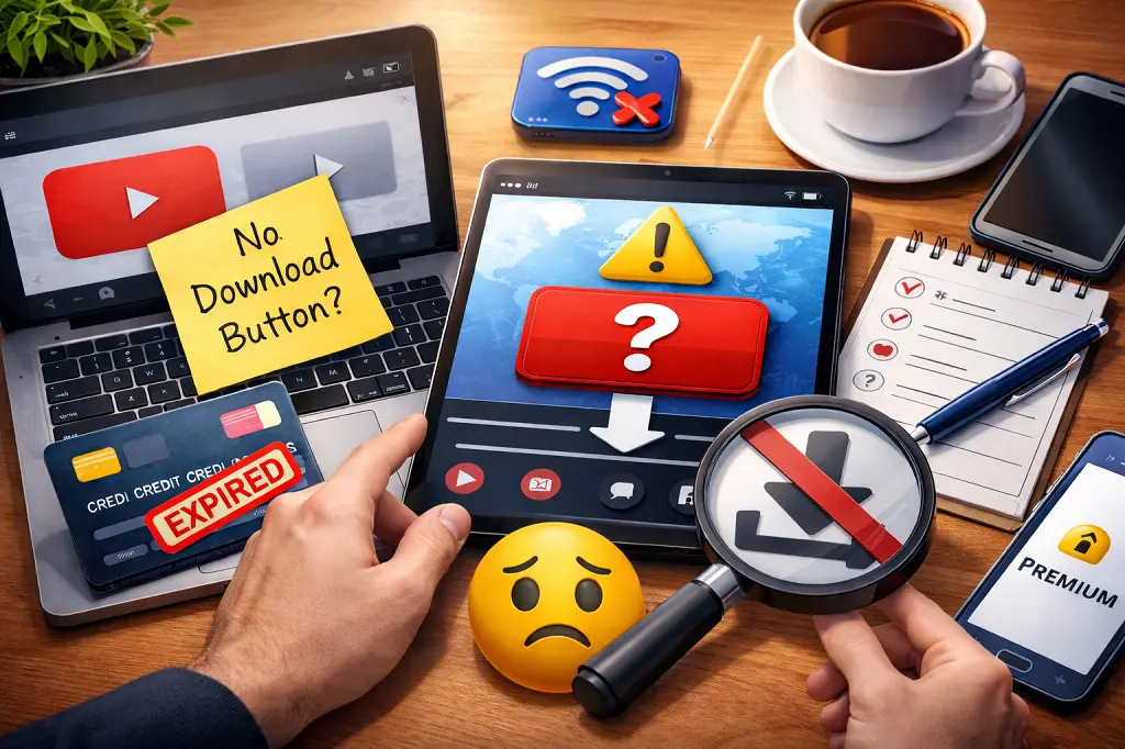 Why Is the YouTube Download Button Missing