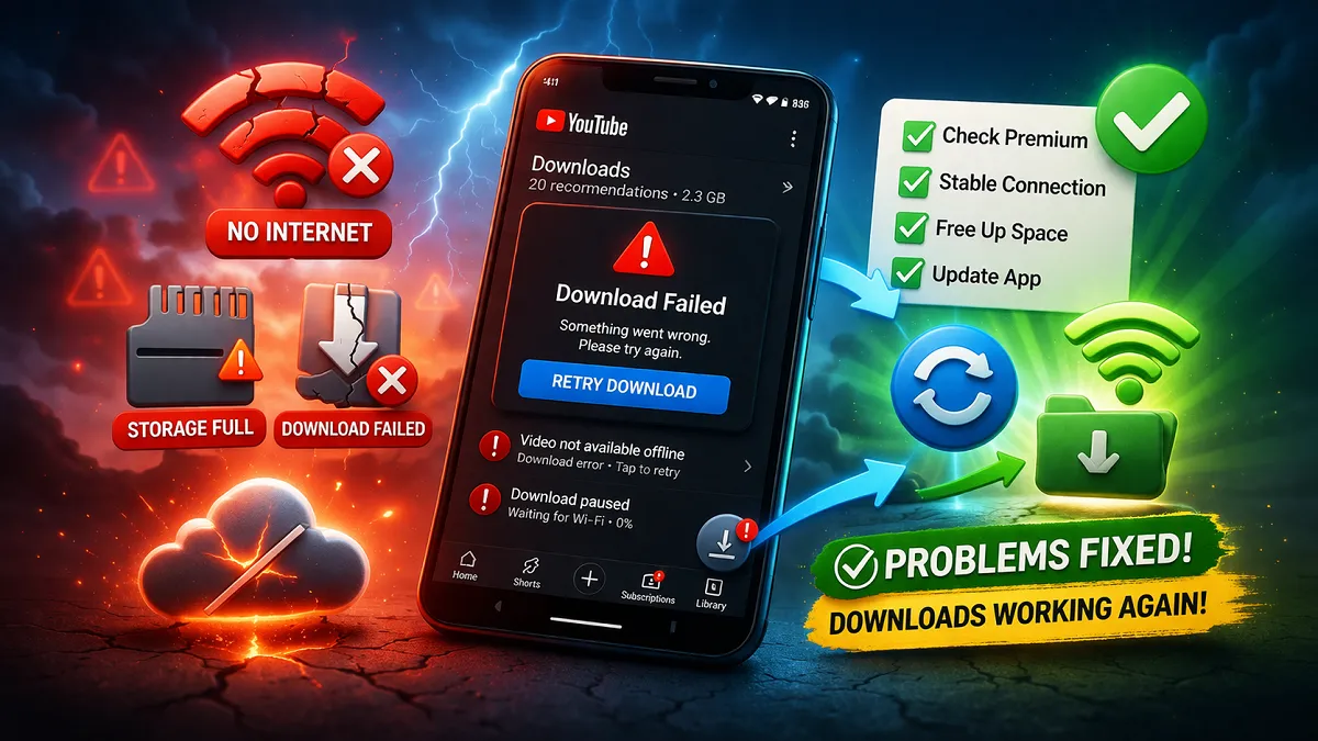 How to Fix YouTube Offline Download Problems (Easy Fixes)